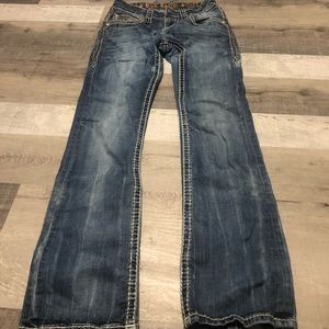 Men’s rock revivals slim boot 30x32